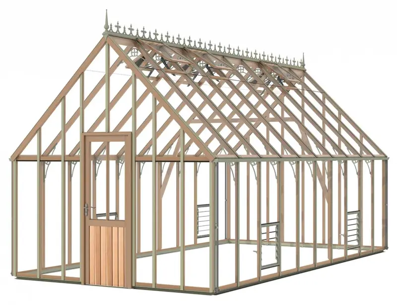 Alton Cedar Lancing Greenhouse – Range Of Standard And Custom Sizes 1