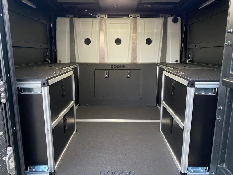 Alu-Cab Canopy Camper Midsize Truck Lower Bulkhead Panel (21" Height) 1