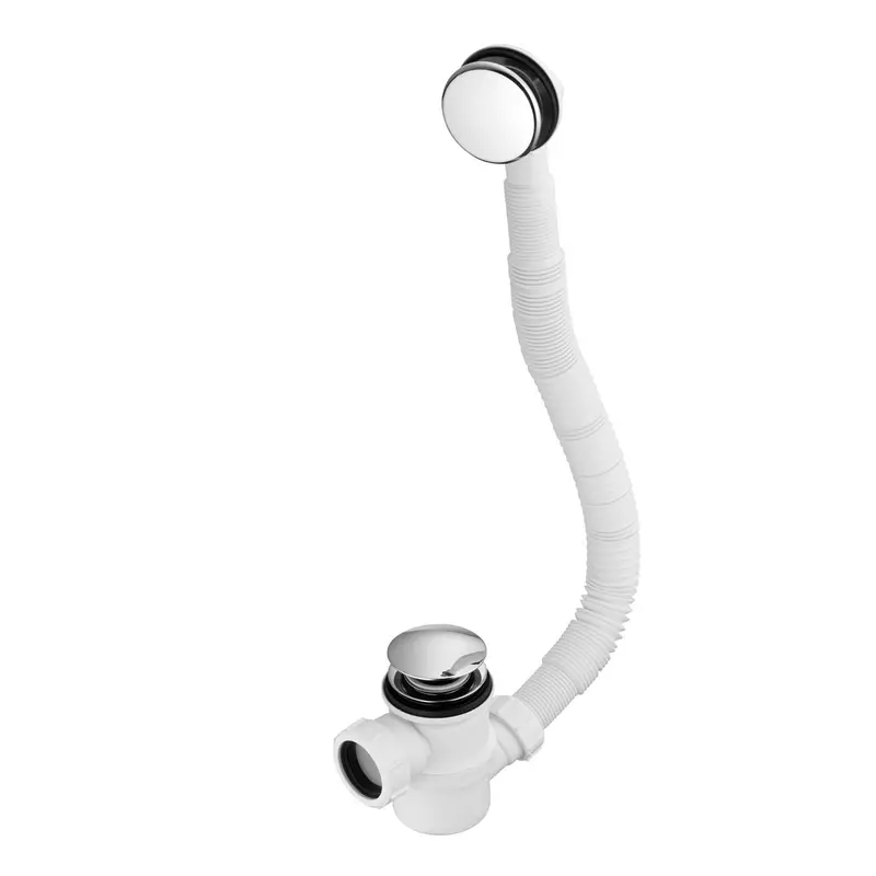 Armitage Shanks Click-Clack Bath Waste With Overflow – Chrome Finish, 500Mm Diameter, 38.1Mm Outlet 1