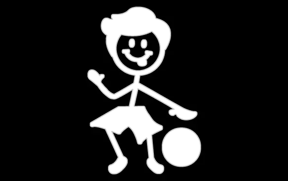 Basketball Boy Vinyl Decal – 2.8" X 5.3" Hoop Dreams Sticker 1