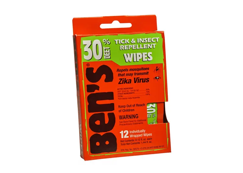 Ben'S 30% Deet Tick & Insect Repellent Wipes 1