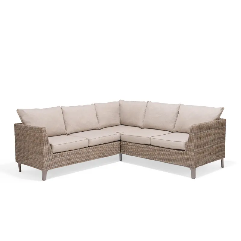 Bermuda 2-Piece Corner Conversation Set – Modern Aluminum Lounge 1