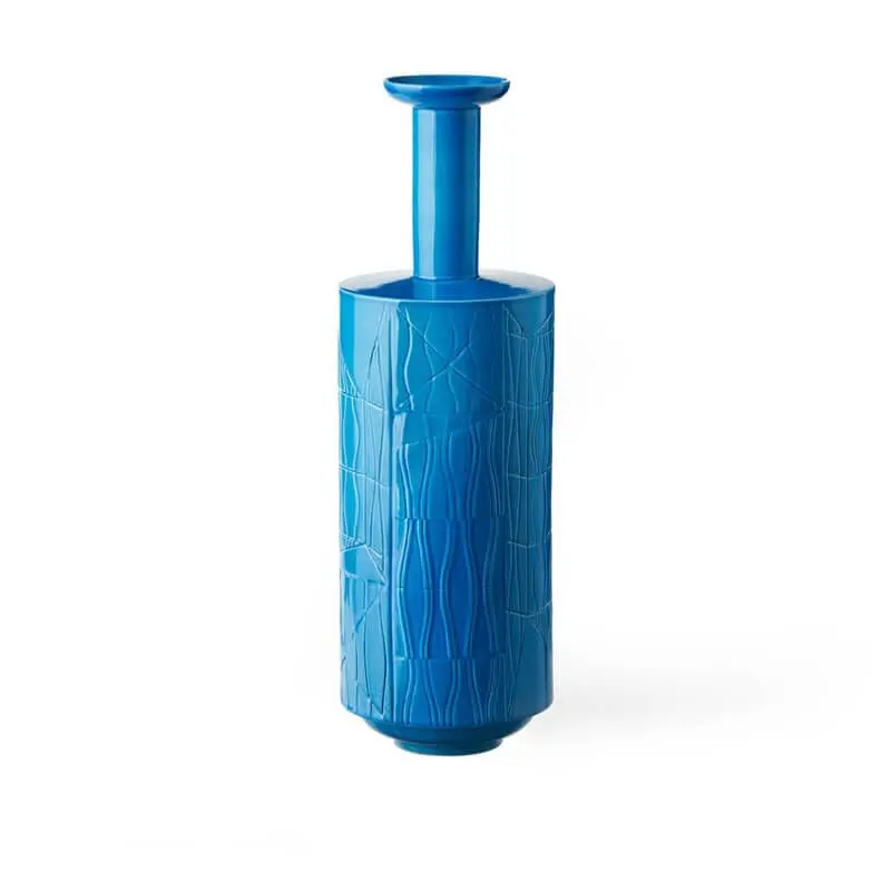 Bitossi Blw-11 Deep Blue Crystalline-Glazed Ceramic Vase 1