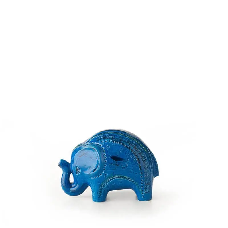 Bitossi Elephant Figurine – Zz999 Series Hand-Painted Ceramic Sculpture 1