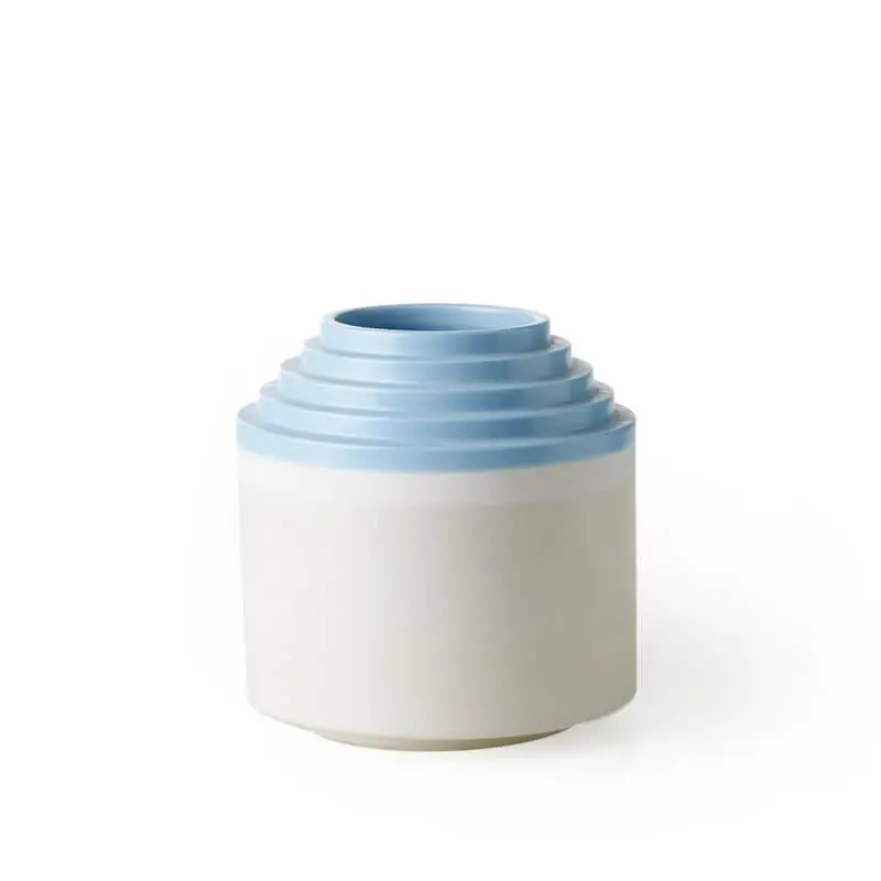 Bitossi Ettore Sottsass Stepped-Rim Ceramic Vase (H24Cm) 1