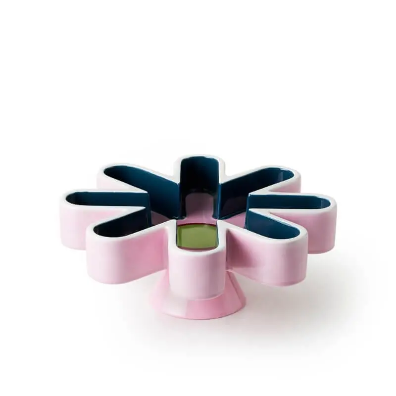 Bitossi Glossy Pink-And-Blue Glazed Ceramic Bowl – Krb-5 1