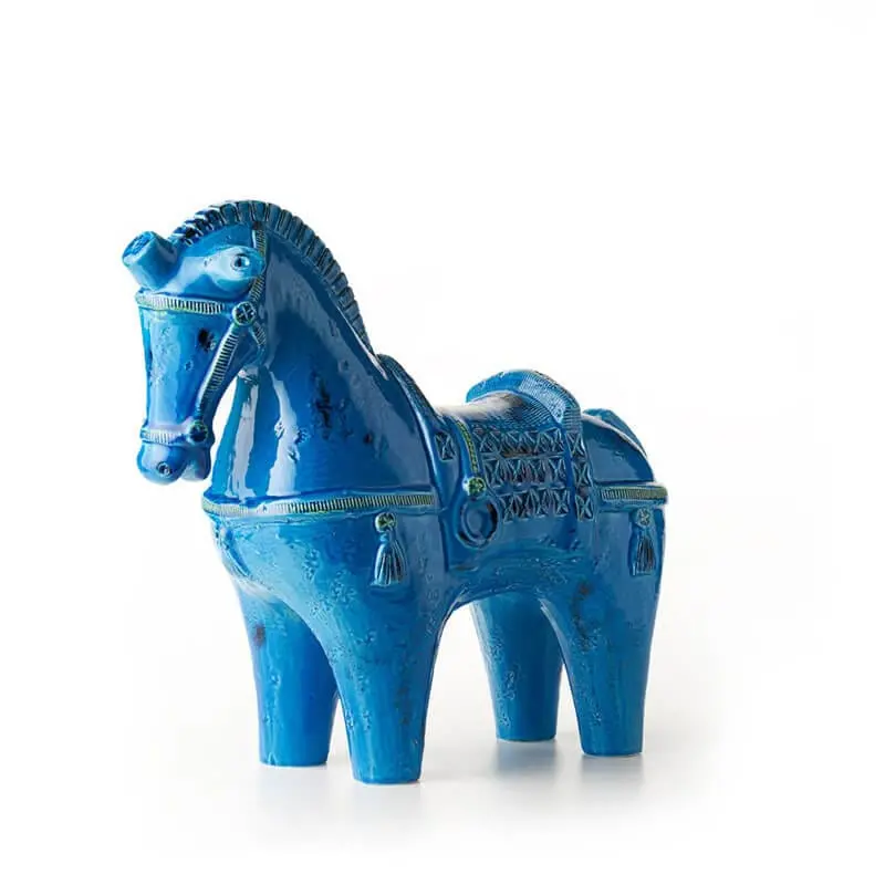 Bitossi Horse Figurine – Traditional Aldo Londi-Inspired Ceramic Art 1