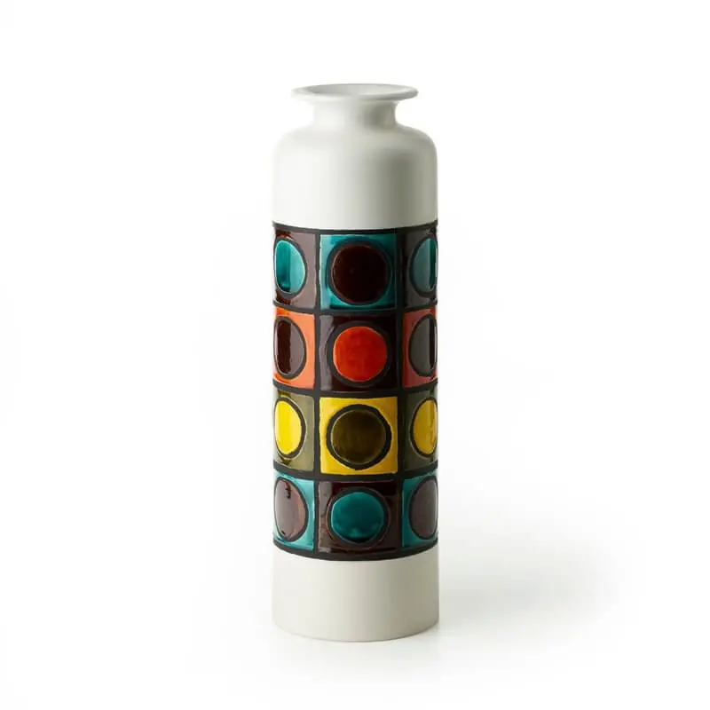 Bitossi Inv-2479 Wax-Textured Ceramic Vase 1