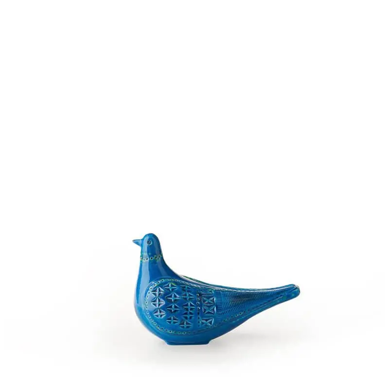 Bitossi Rimini Blu Dove Figurine – Classic Blue Ceramic Bird Sculpture 1