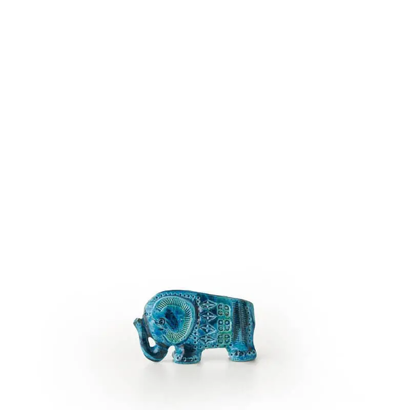 Bitossi Small Elephant Ceramic Ornament – Hand-Painted Italian Pottery 1