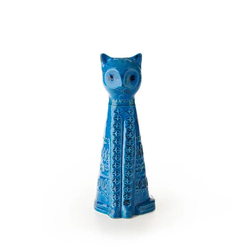 Bitossi Tall Seated Cat Statue – Vintage-Inspired Ceramic Sculpture 1