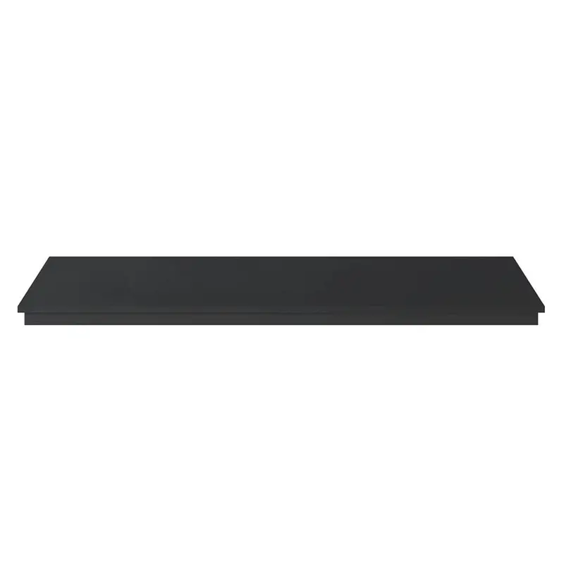Black Mdf Hearth Mat For Electric Fireplaces – Protective Rectangle Mat (38 X 80 Cm) 1