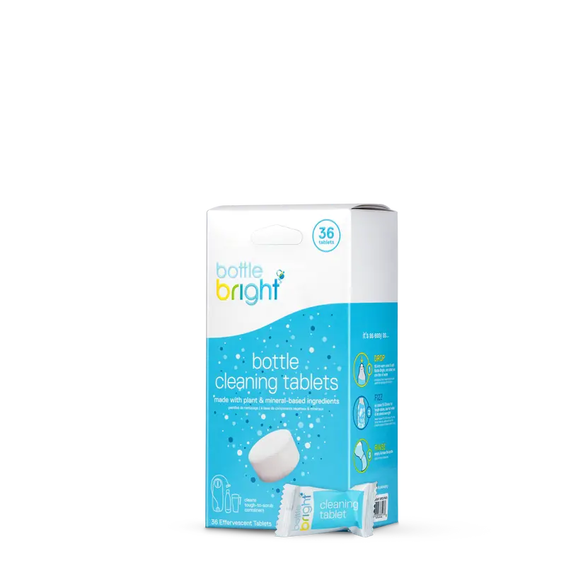 Bottle Bright 3-Pack – 36 Effervescent Cleaning Tablets 1