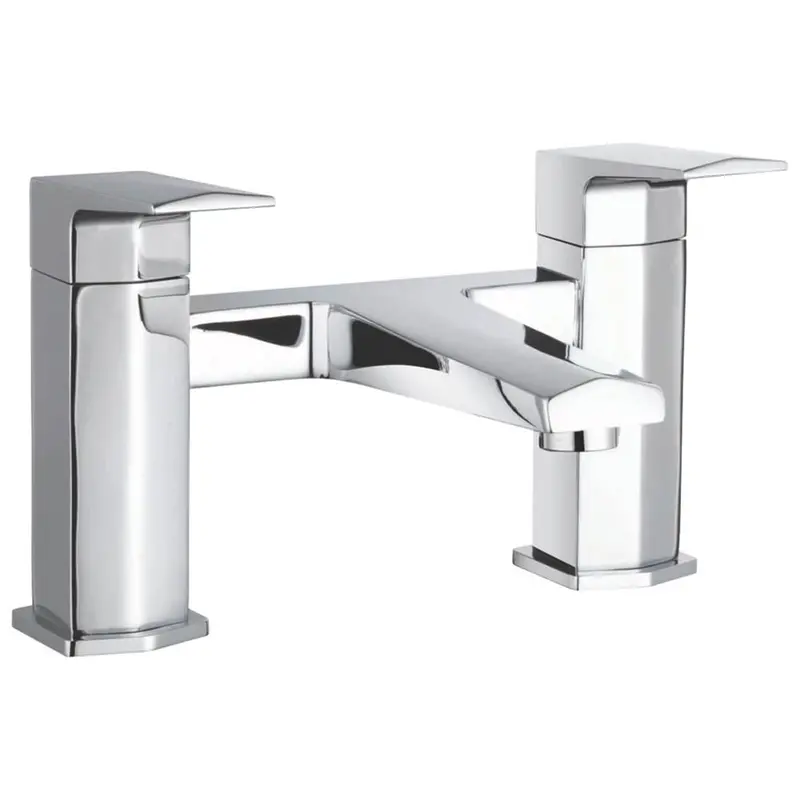 Bristan Chrome Double-Lever Bath Filler Tap – Quarter-Turn Brass Construction For Bathroom Use 1