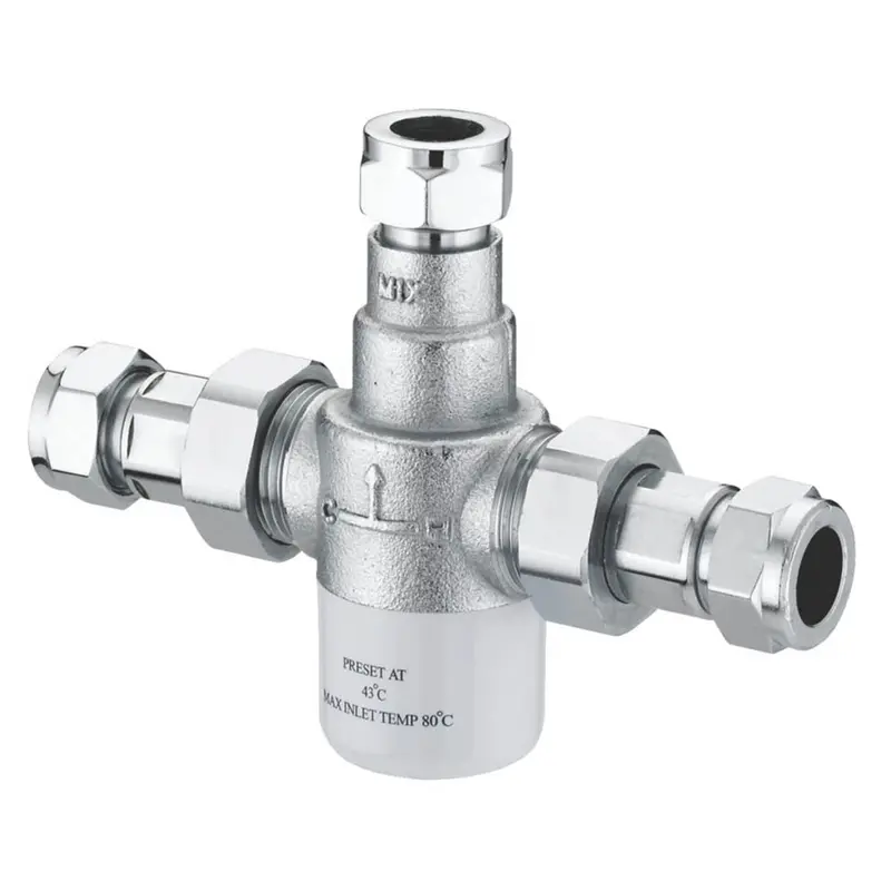 Bristan Mt503Cp Tmv3 Thermostatic Blending Valve – Under-Sink Bathroom Safety Valve (15Mm Connections) 1