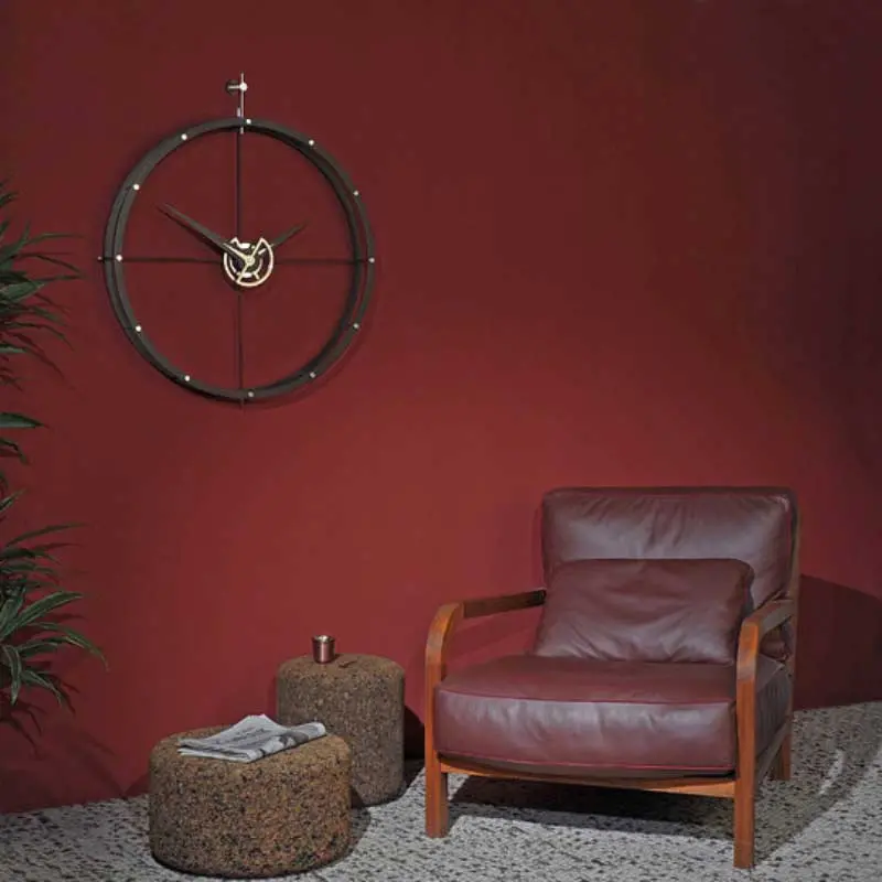 Calabrian Wood Doble O N Wall Clock – Hand-Finished Natural Timber 1