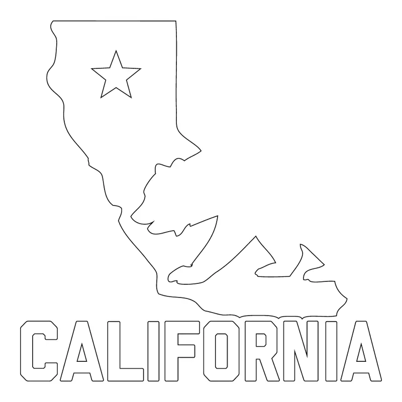California Bear Vinyl Decal – 5X5 Inch 1