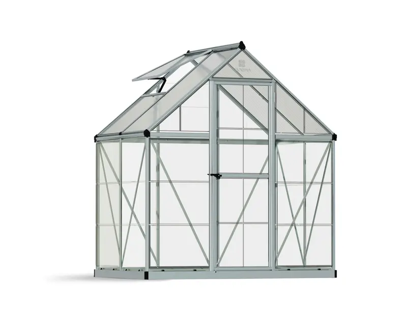 Canopia Hybrid 6' X 4' Space-Saving Greenhouse – Silver, Green & Gray Trim 1