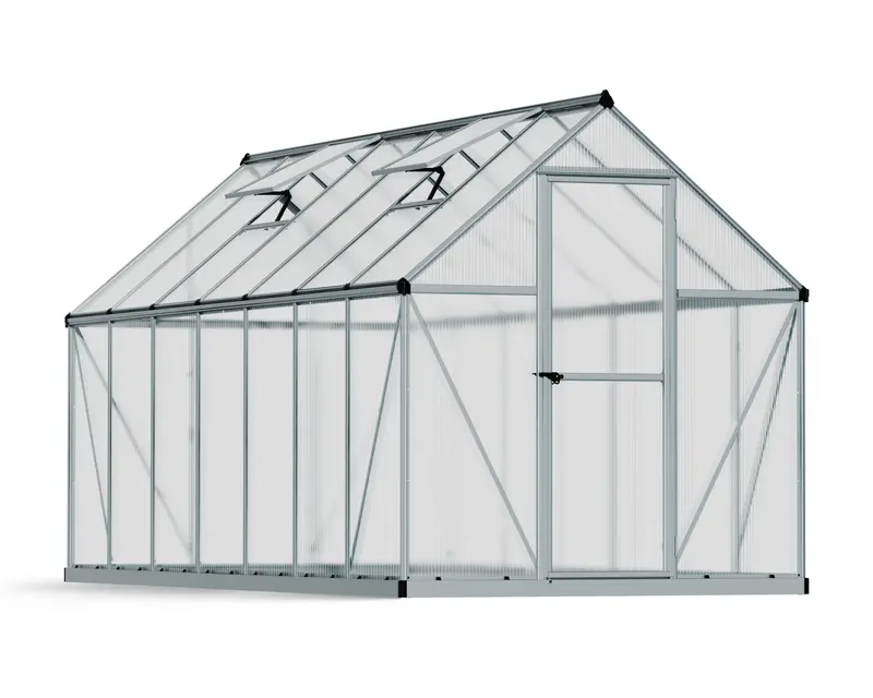 Canopia Mythos 6' X 14' Streamlined Greenhouse – Silver Finish 1