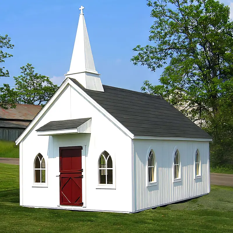 Chapel Playhouse – Little Cottage Co. Whimsical Outdoor Play Structure 1