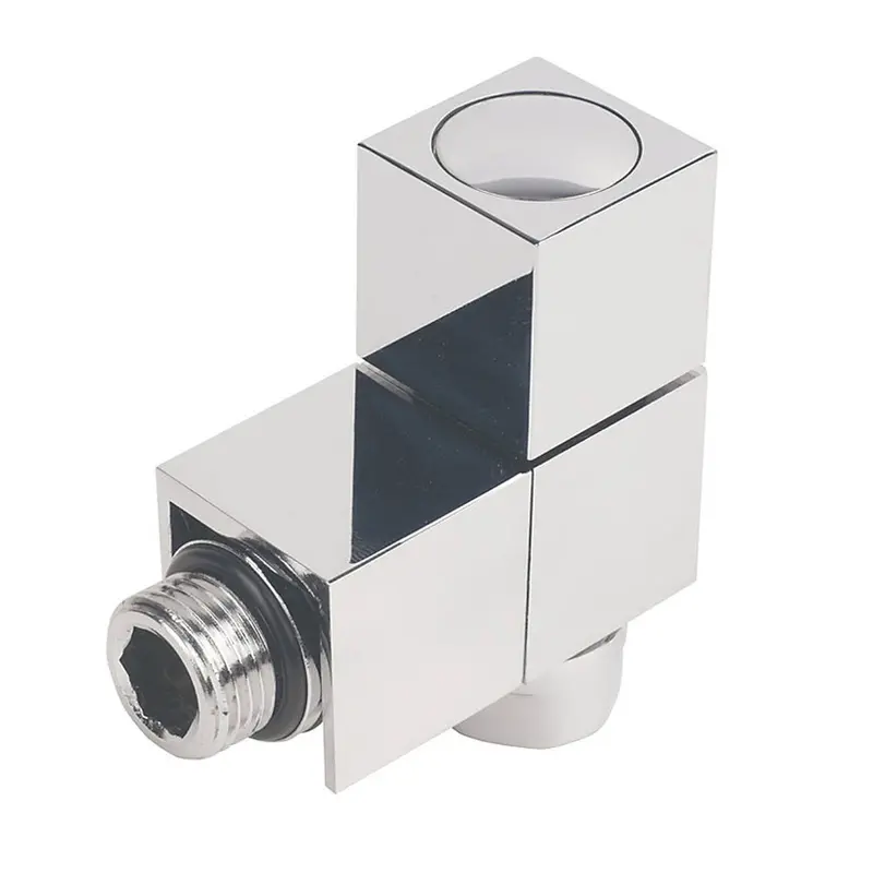 Chrome Angled Radiator Valve & Body Set – 15Mm Compression Fitting, Pack Of 2 1