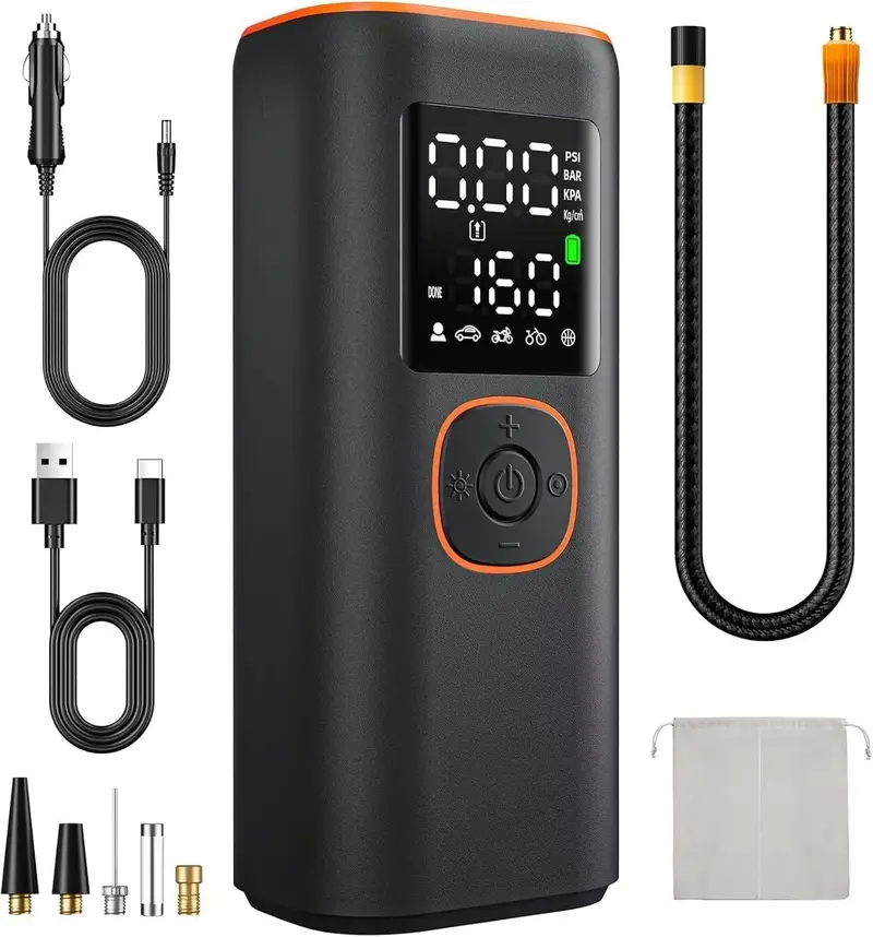 Compact Portable Air Compressor For Tire Inflation And Off-Grid Use 1