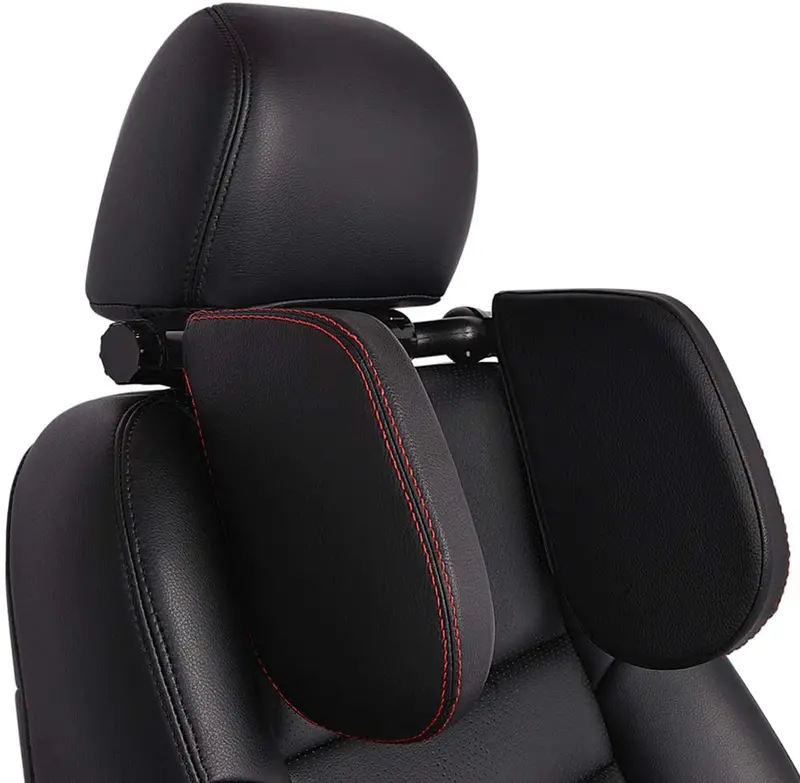 Contouring Car Seat Headrest Pillow – Travel Neck Support Cushion For Kids & Adults 1