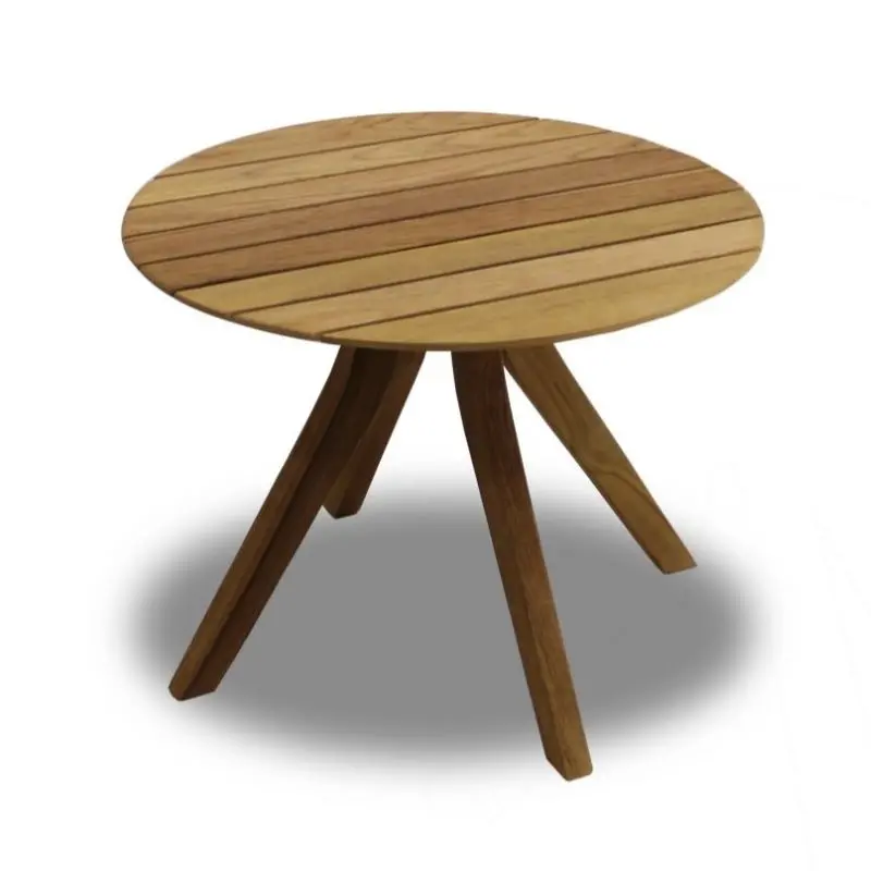 Crystal Teak Round Medium Dining Table 1