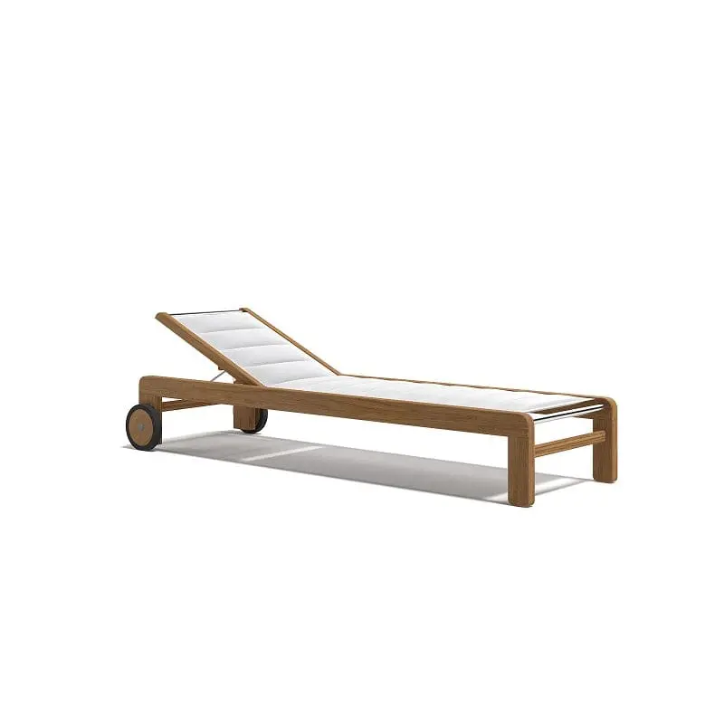 Dakota Contemporary Wooden Sunbed 1