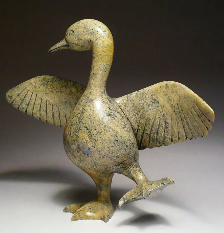 Dancing Goose Figurine By Pudlalik Shaa 1