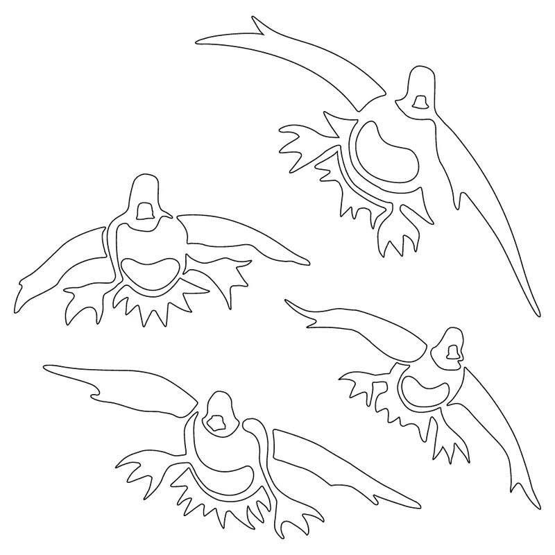 Ducks Landing In Wetlands Sticker – 6" X 6" 1