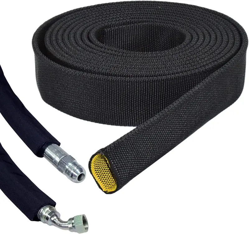 Electriduct 2-Ply Hydraulic Hose Burst Protection Sleeve With Yellow Inner Liner 1
