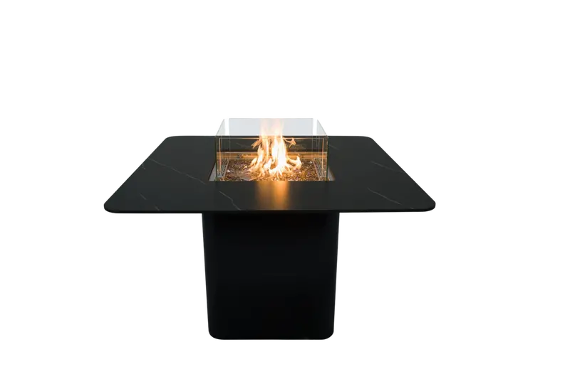 Elementi Plus Brugge Marble Porcelain Dining Fire Table 1