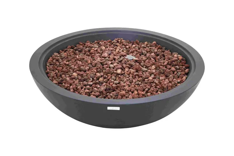 Elementi Plus Rose Bowl Round Concrete Fire Bowl 1