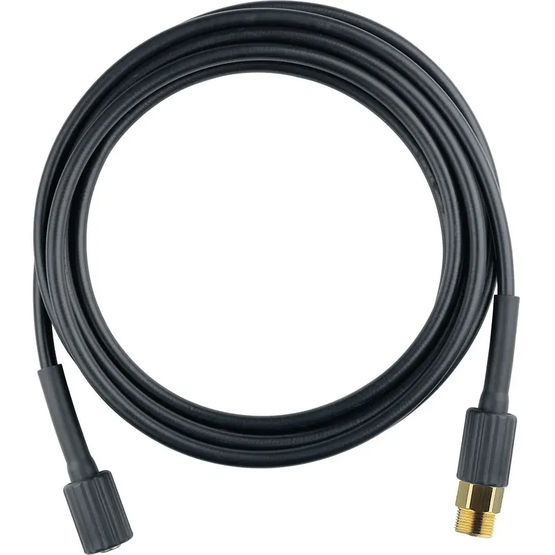 Erbauer Steel-Reinforced Pressure Washer Hose – 10M Black Extension Replacement 1