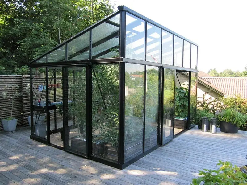 Exaco Janssens M34/M36 Sloped-Roof Greenhouse – Modular Modern Design 1