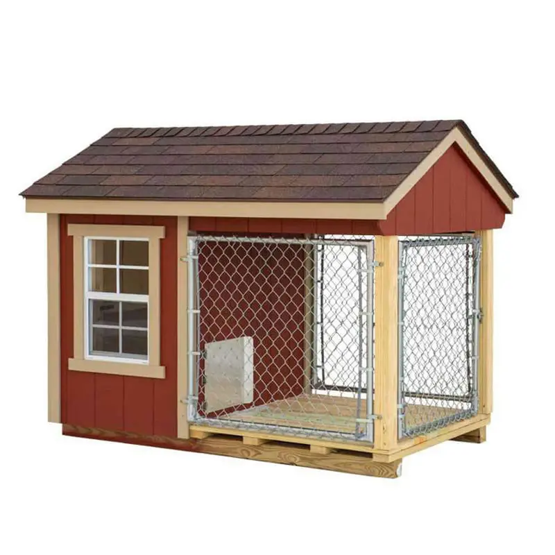 Ez-Fit 4X7 Dog Kennel Kit With Integrated Run – Durable Outdoor Housing 1