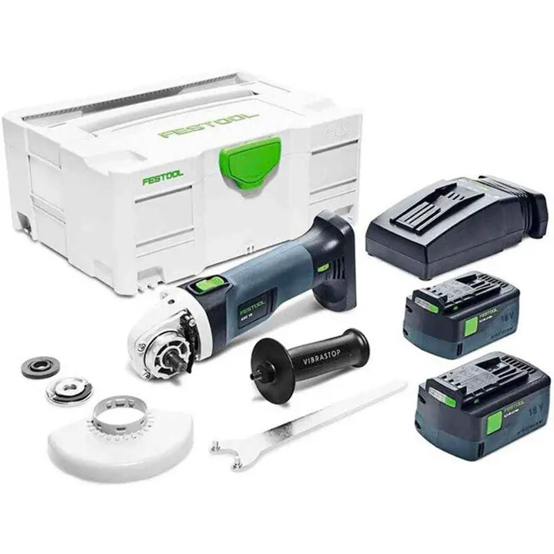 Festool Agc 18-125 Li Cordless Angle Grinder – 125Mm Disc, 5.2Ah Battery, Case Included 1