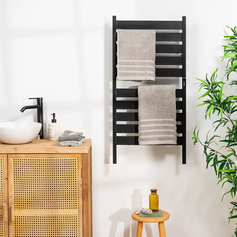 Freestanding Or Wall-Mounted 10-Bar Electric Towel Warmer – Towarall By Innovagoods 1