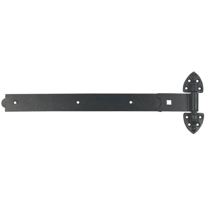 Gatemate Reversible Black Hinges – Straight Profile, 180Mm × 600Mm, Durable Steel, 2-Pack 1