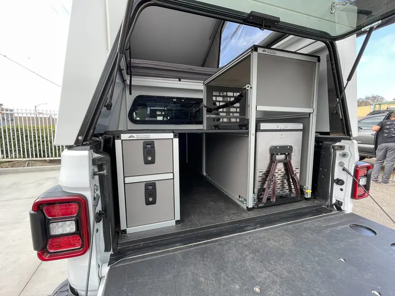 Goose Gear Midsize Truck Camper (5' & 6' Beds) – Driver-Side Rear Double Drawer Module 1