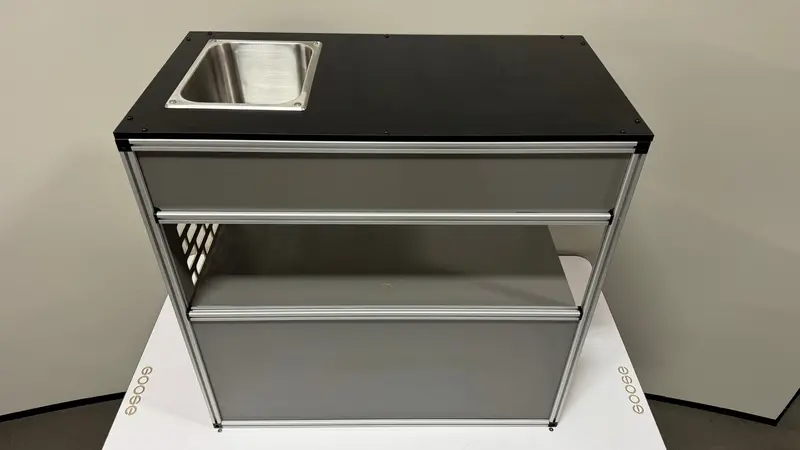 Goose Gear Midsize Truck Camper (6' Bed) – Passenger-Side Front Sink & Storage Module 2