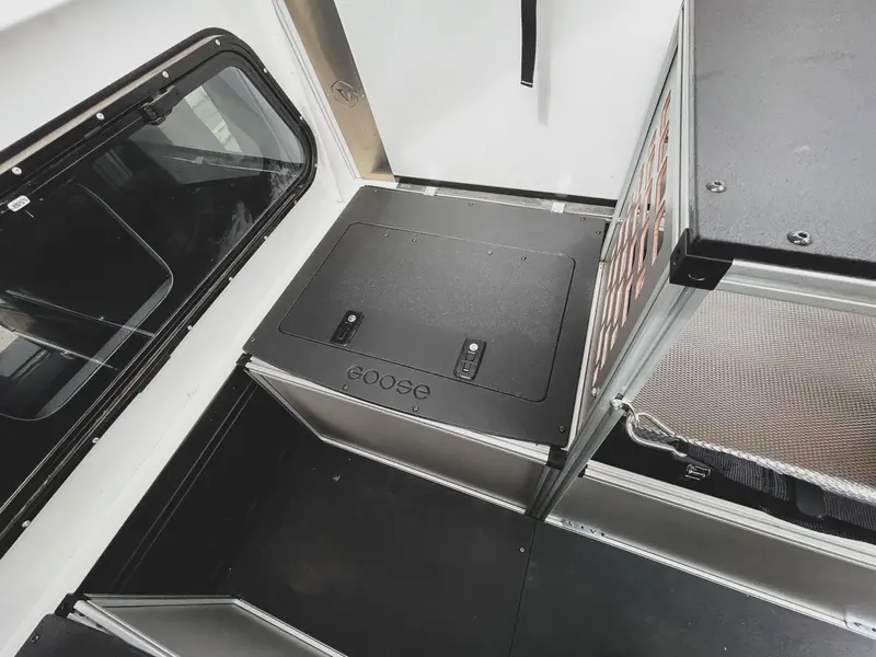 Goose Gear Midsize Truck Camper (6' Bed) – Passenger-Side Front Utility Module 1