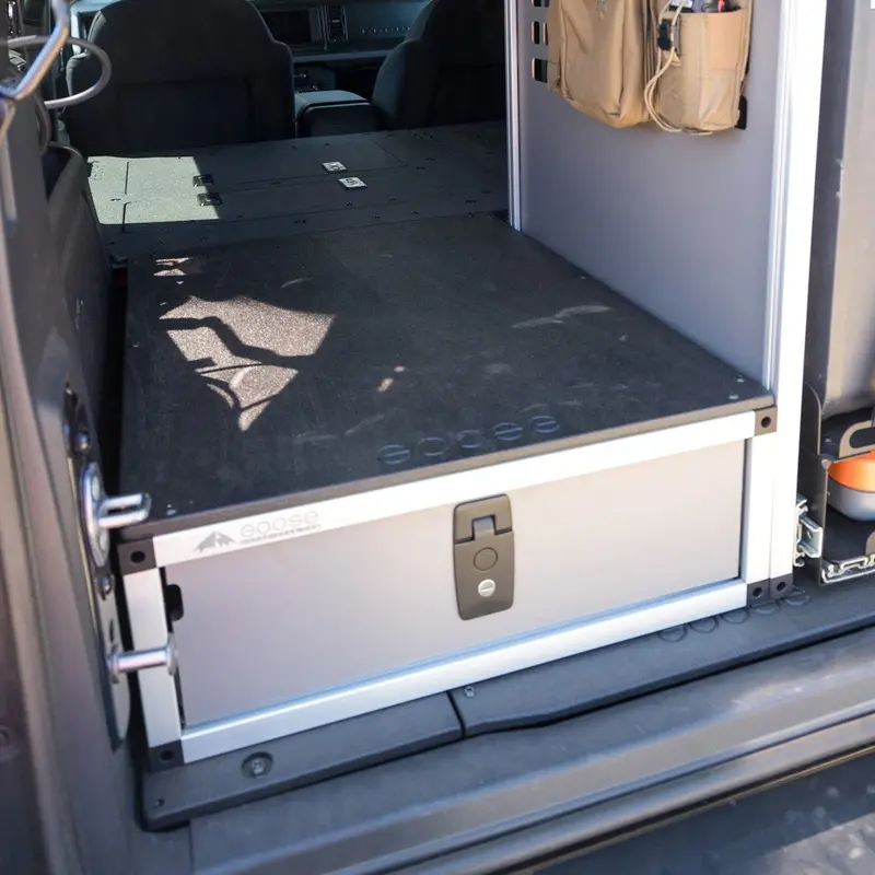 Goose Gear Single Drawer Module With Top Plate For Ford Bronco (2021–Present) – 22.19" W × 8" H × 28" D 1