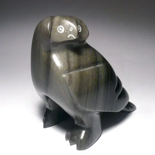 Green Owl Sculpture By Joe Ippak 1