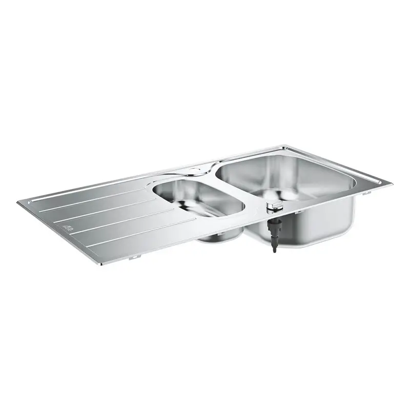 Grohe Reversible 1.5-Bowl Stainless Steel Kitchen Sink – Polished Finish, 500 X 965 Mm 1