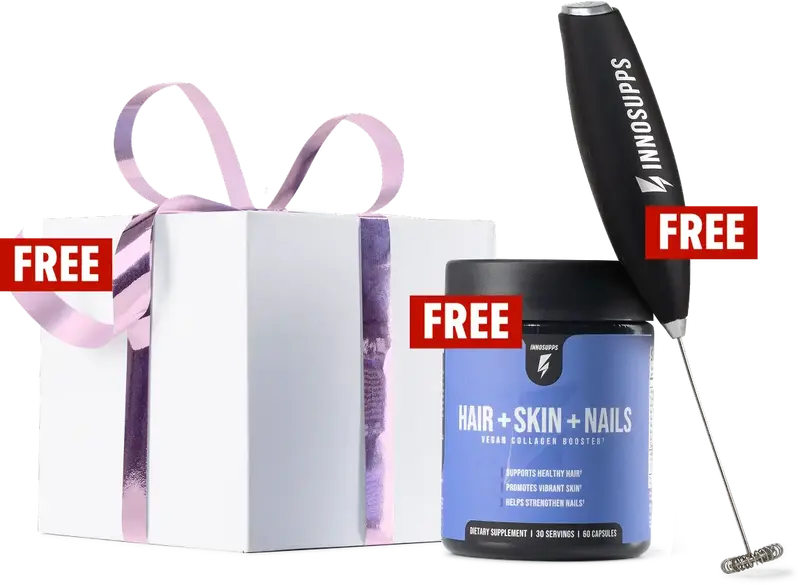 Hair, Skin & Nails Bundle With Frother And Surprise Gift 1