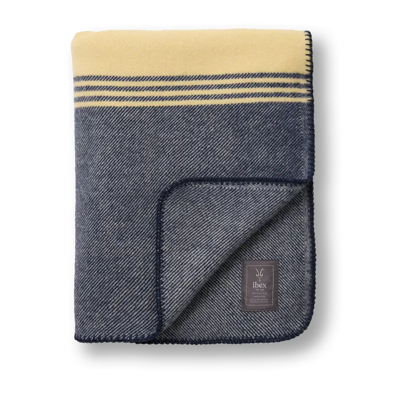 Handcrafted Usa-Made 100% Wool Throw Blanket 1