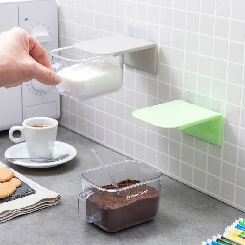 Handstore Removable Adhesive Kitchen Storage Containers (2-Pack) 1
