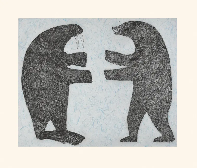 Historic 2019 Nuna Parr Limited Print – 'Confrontation' 1